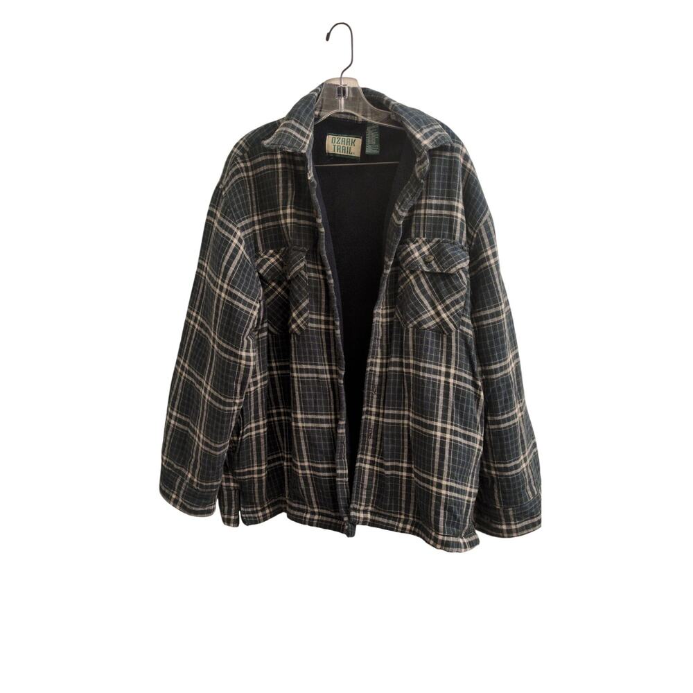 Cozy Ozark Trail Fleece Lined Flannel Shirt - Size Large
